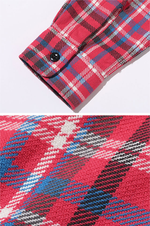 ツイルチェック長袖ワークシャツ SUGER CANE SC28956 シュガーケーン