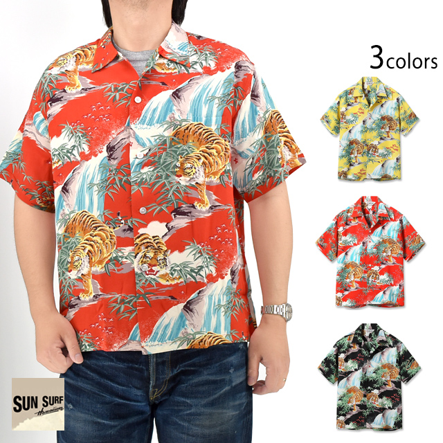 SPECIAL EDITION レーヨンアロハシャツ「SASA TORA」 SUN SURF