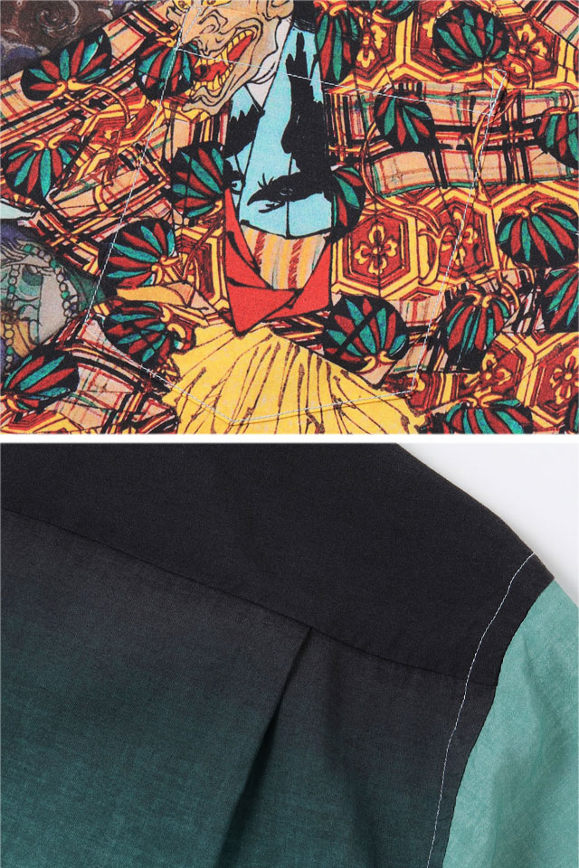 SUN SURF×月岡芳年 SPECIAL EDITION アロハシャツ「偐紫田舎源氏