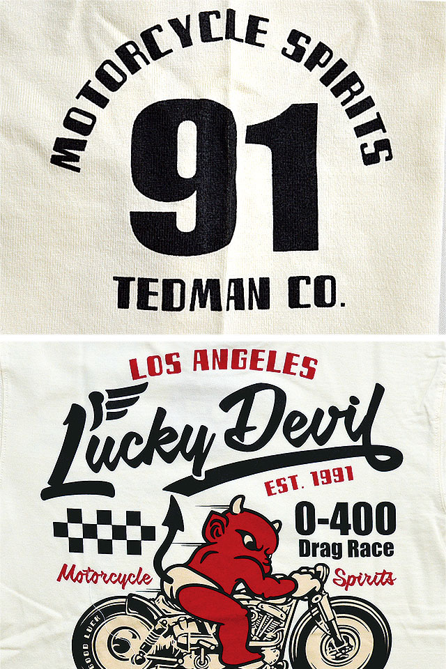 MOTORCYCLE半袖Tシャツ TEDMAN テッドマン TDSS-542 エフ商会 バイク 