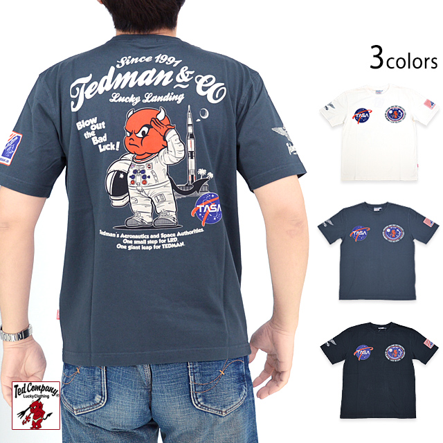 PROGRAM「LOR」半袖Tシャツ TEDMAN テッドマン TDSS-568 宇宙 ロケット