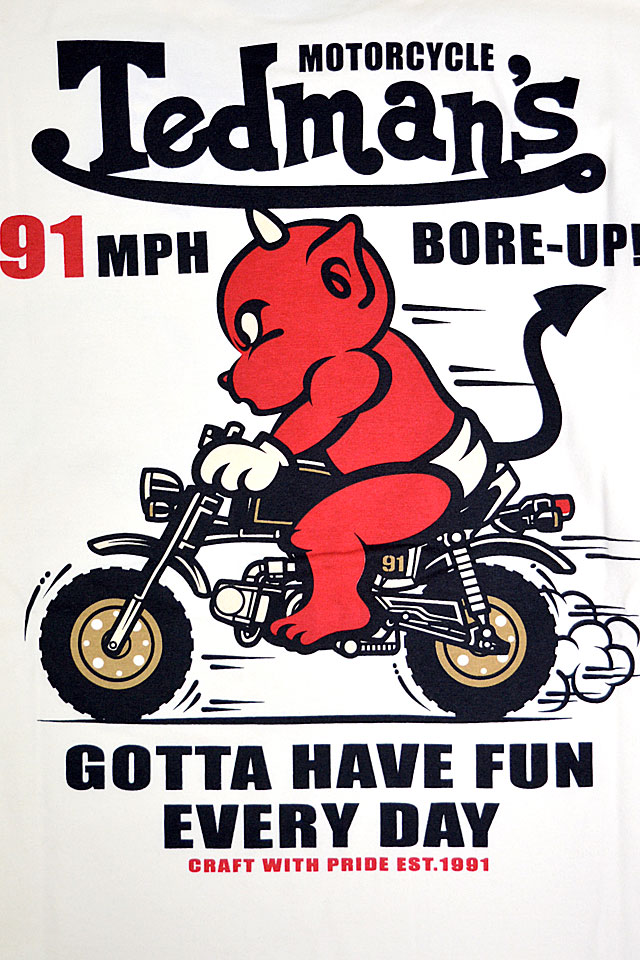 TED'S MOTORCYCLEロングTシャツ TEDMAN テッドマン TDLS-365 エフ商会