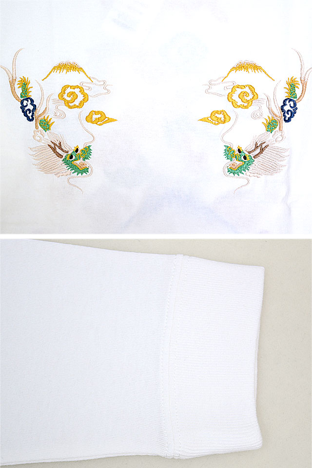 クレードスコープ　70 上下セット　車　刺繍 スカ刺繍ロングTシャツ「DRAGON」 テーラー東洋 TT69470 和柄