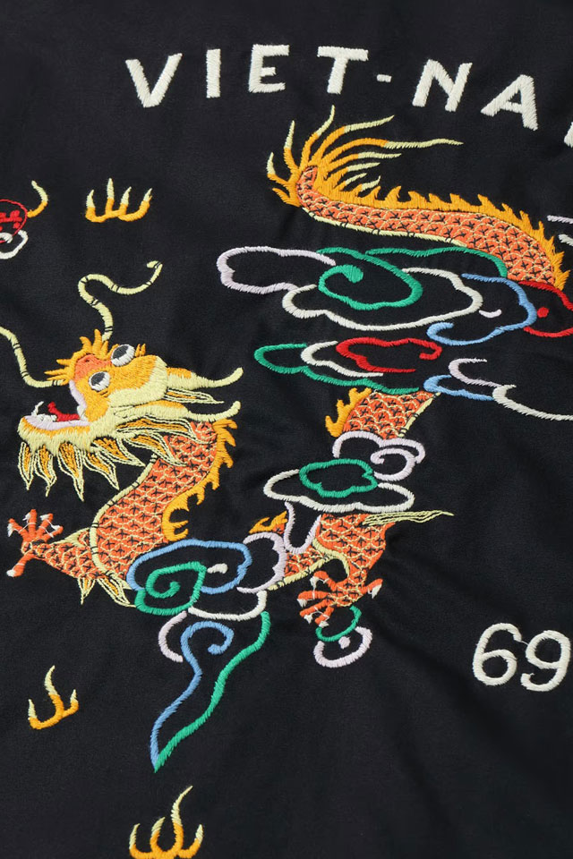 Late 1960s Style コットンベトナムジャケット「DRAGON」 テーラー東洋