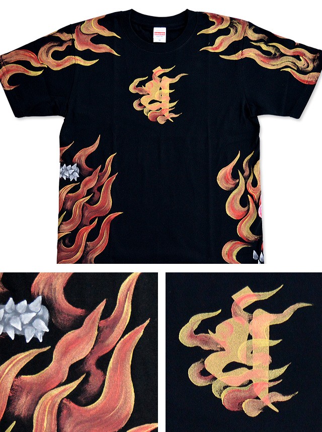 手描き半袖Tシャツ「閻魔大王(フルカラー)」◇手描きの羽水 : サクラ