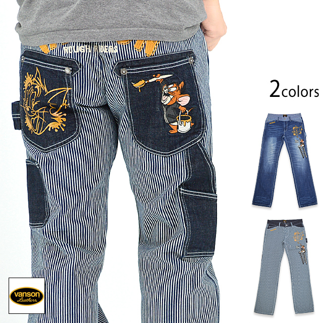 HIRO　バンソン　VANSON TOm JERRY ジーンズ vanson×TOM＆JERRYコラボ デニムパンツ vanson TJV-2308 バンソン