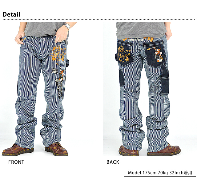 vanson×TOM＆JERRYコラボ デニムパンツ vanson TJV-2308 バンソン