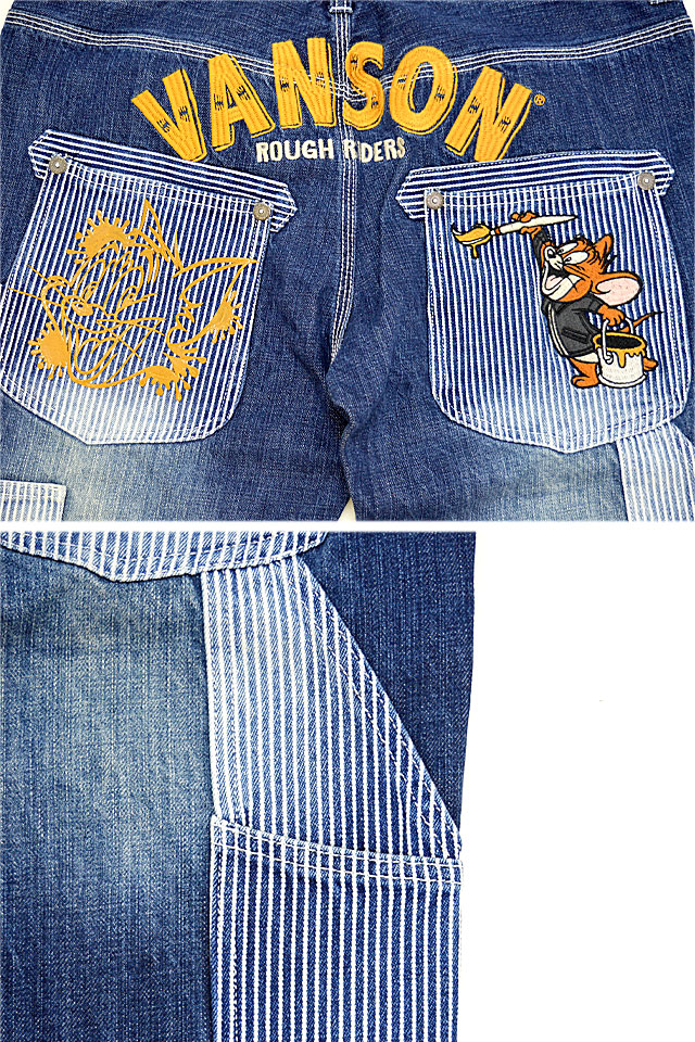 vanson×TOM＆JERRYコラボ デニムパンツ vanson TJV-2308 バンソン
