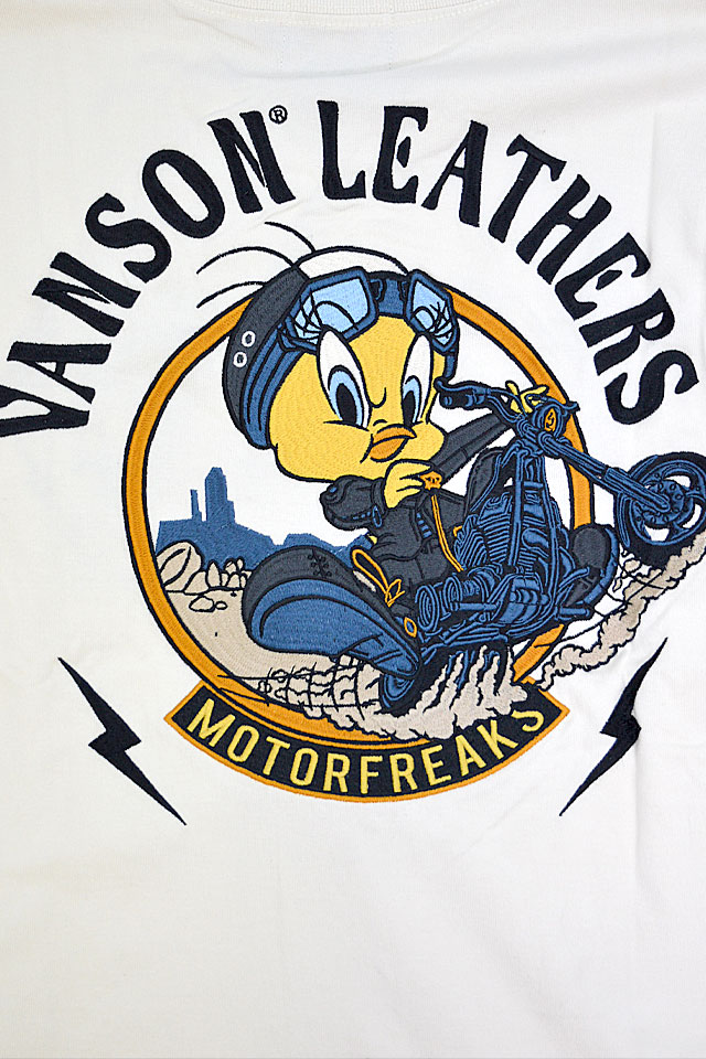 vanson×LOONEY TUNES 天竺長袖Tシャツ vanson LTV-2401 バンソン