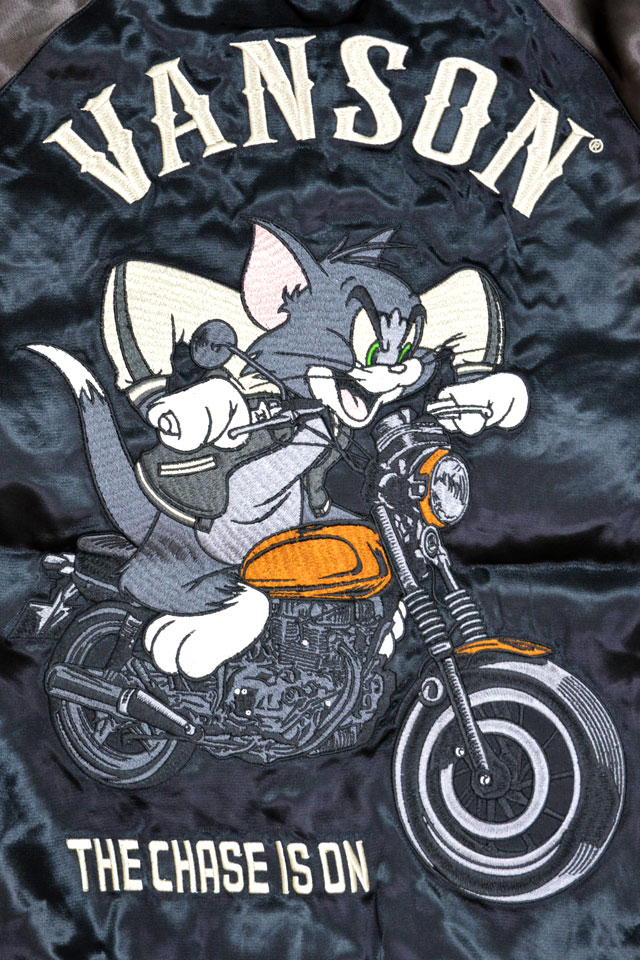 vanson×TOM＆JERRY リバーシブルスカジャン vanson TJV-2507 バンソン
