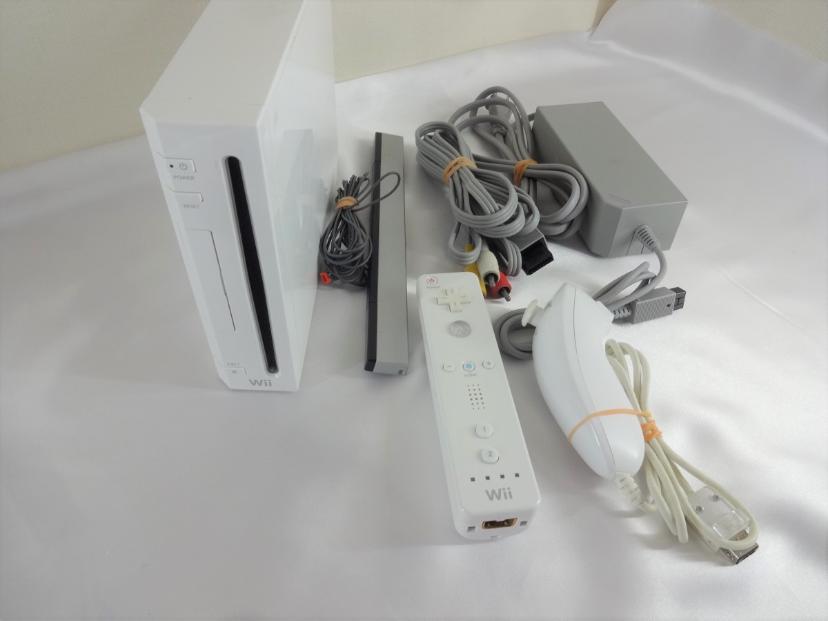Wii 本体 マリオ Wii 付き ウィー 任天堂 メンテ済み すぐに遊べる 