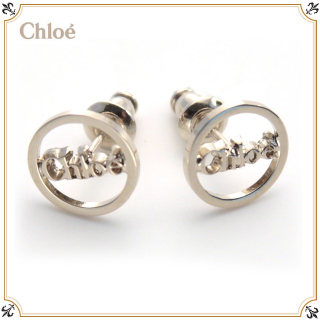 クロエ Chloe アクセサリー ロゴ ピアス イヤリング ゴールド