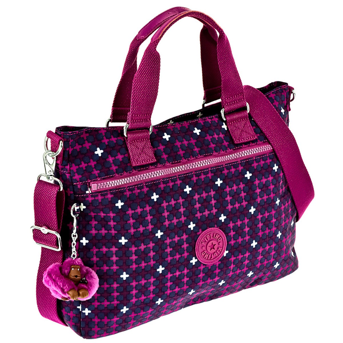 熱い販売 E24 K ハンドバッグ Kipling キプリング ピンク ネイビー ハンドバッグ レディース Kipling Gella ギフト プレゼント ショルダーバッグ ピンク ネイビー レディース ゲラ バッグ