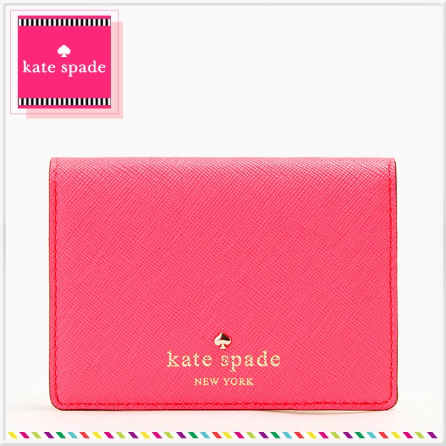 ケイトスペード パスケース 二つ折り kate spade 定期入れ レディース