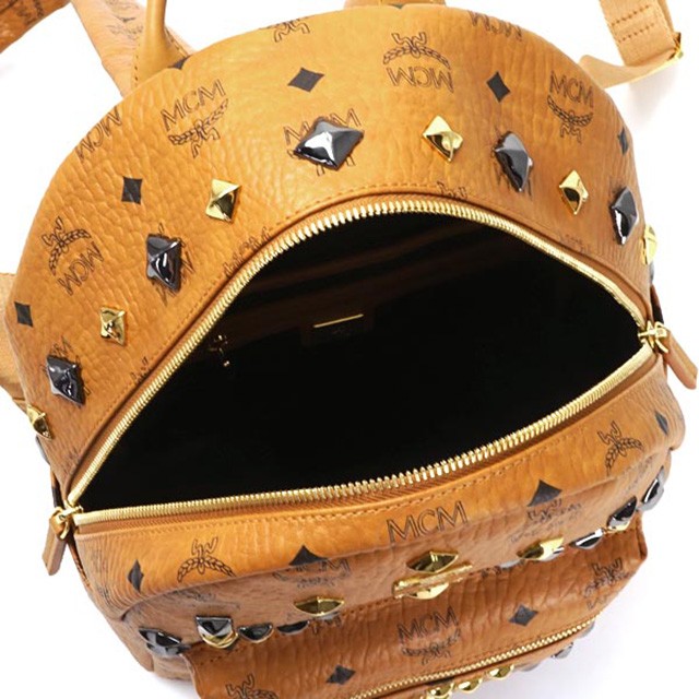 MCM エムシーエム リュック コニャック バックパック スタッズ