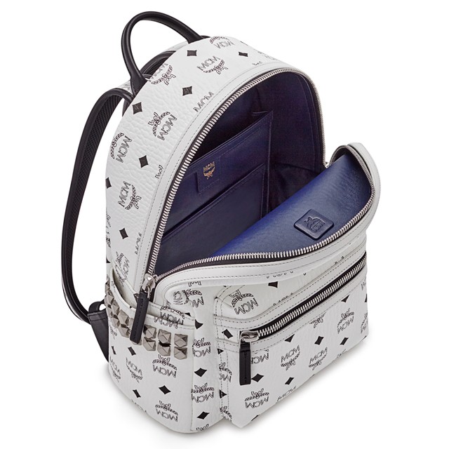 MCM リュック エムシーエム リュックサック MMK6SVE37 バック SMALL STARK BACKPACK スモール スターク バックパック  S ホワイト WHITE 白