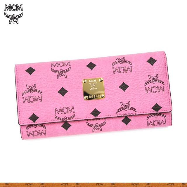 ピンク×MCM柄のお財布