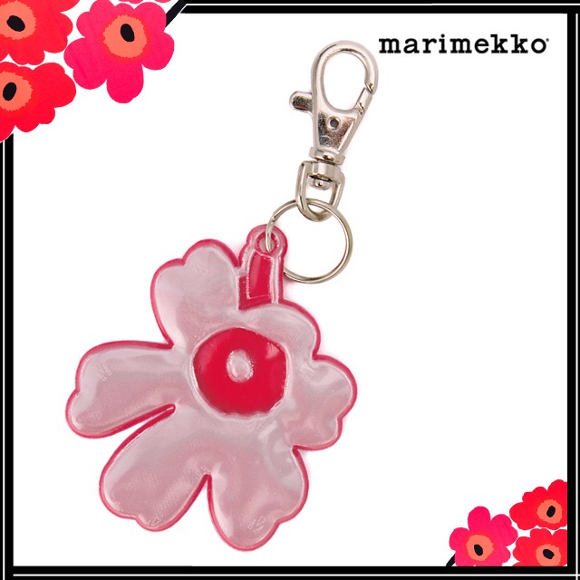 マリメッコ キーホルダー 反射 marimekko リフレクター キーホルダー ウニッコ 060555 300