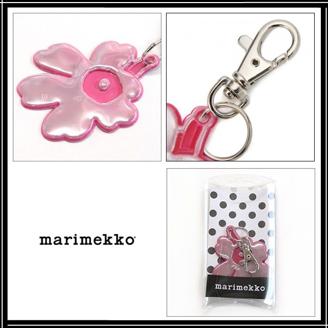 マリメッコ キーホルダー 反射 marimekko リフレクター キーホルダー ウニッコ 060555 300