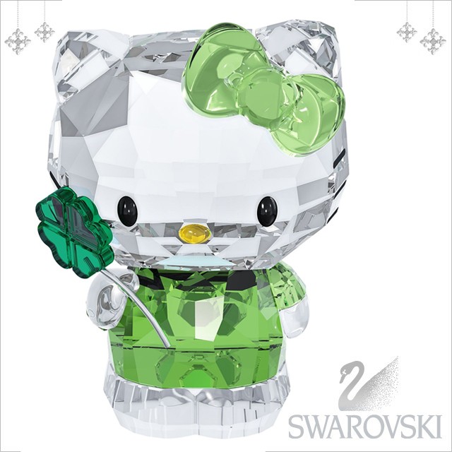 スワロフスキー キティ 置物 SWAROVSKI Hello Kitty Lucky Charm