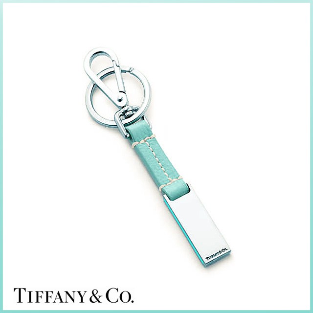 ティファニー TIFFANY I.D.ペンダント キーリング レザー キーホルダー 