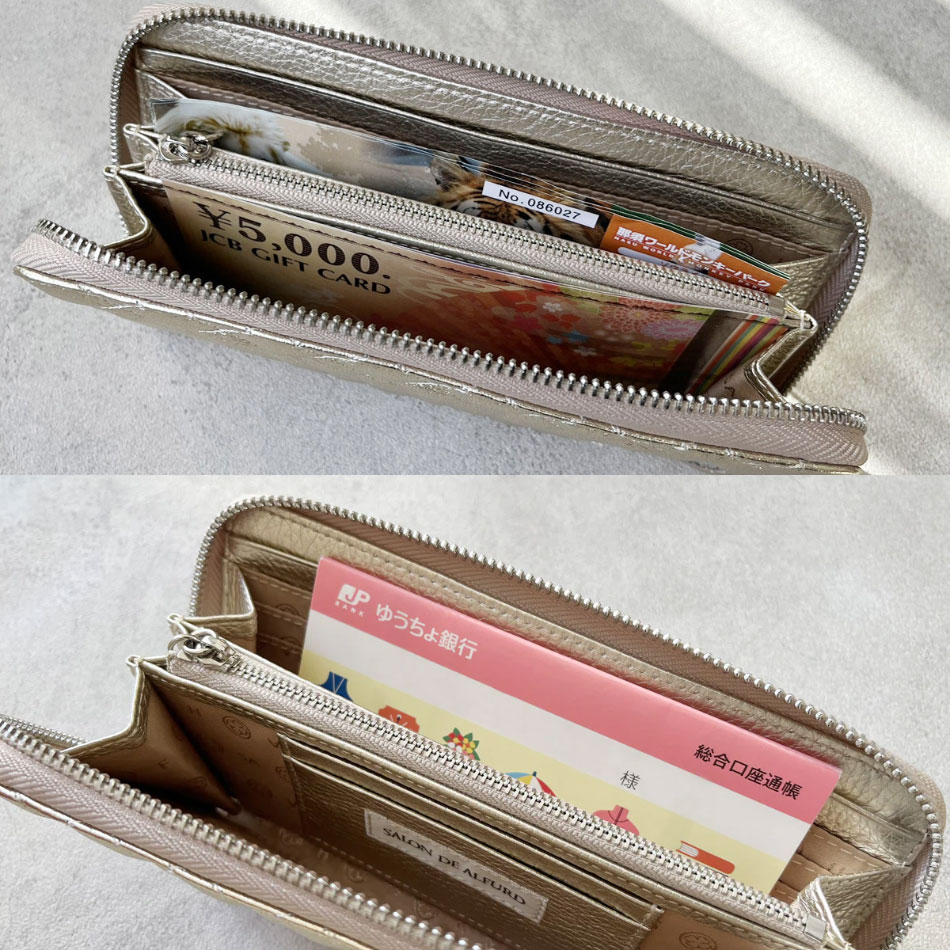 サロン・ド・アルファード　モノグラム財布 SALON DE ALFURD TOKYO 財布 レディース ミニ財布 小さめ 本革