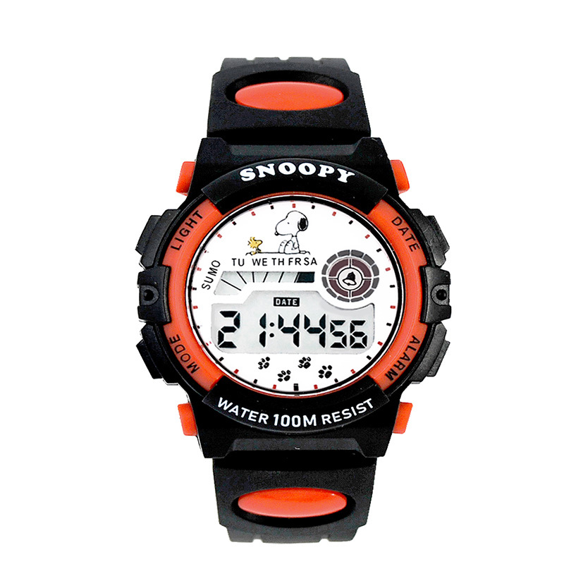 スヌーピー グッズ 腕時計 100M 防水 キッズ メンズ レディース デジタル 子供 10気圧