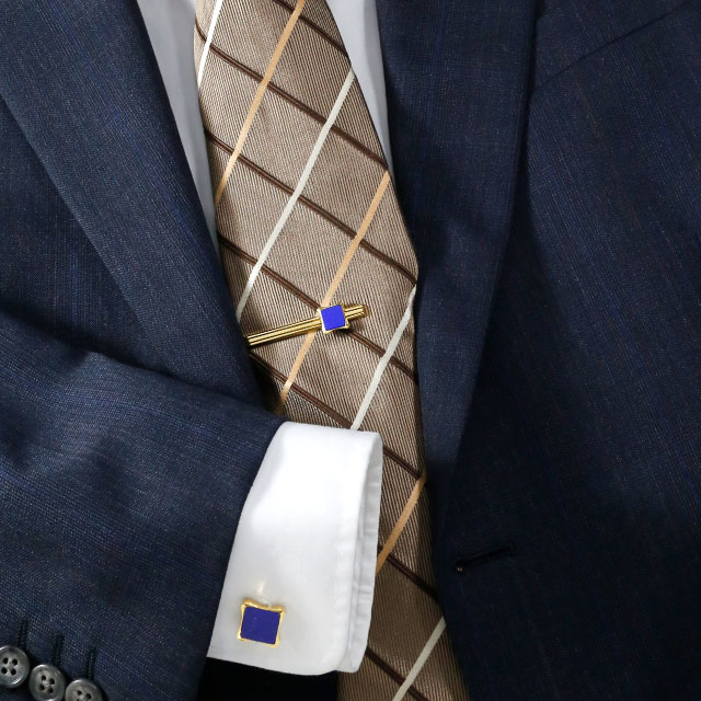 カフスボタン ラピスラズリ カフス 父の日 おしゃれ シンプル ギフト