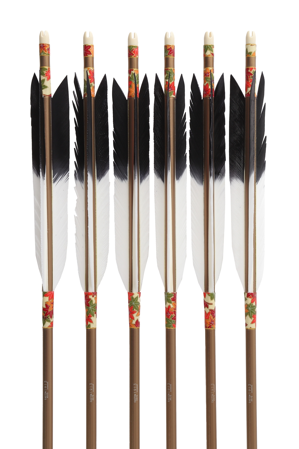 1913シャフト ターキー KF-1 先黒 6種類 6本組 イーストン 黒 茶 シャフト 推奨弓力 10〜13kg 送料無料 【D-1763】 弓道 矢 弓具 近的矢 EASTON 山武弓具店 | ブランド登録なし | 12
