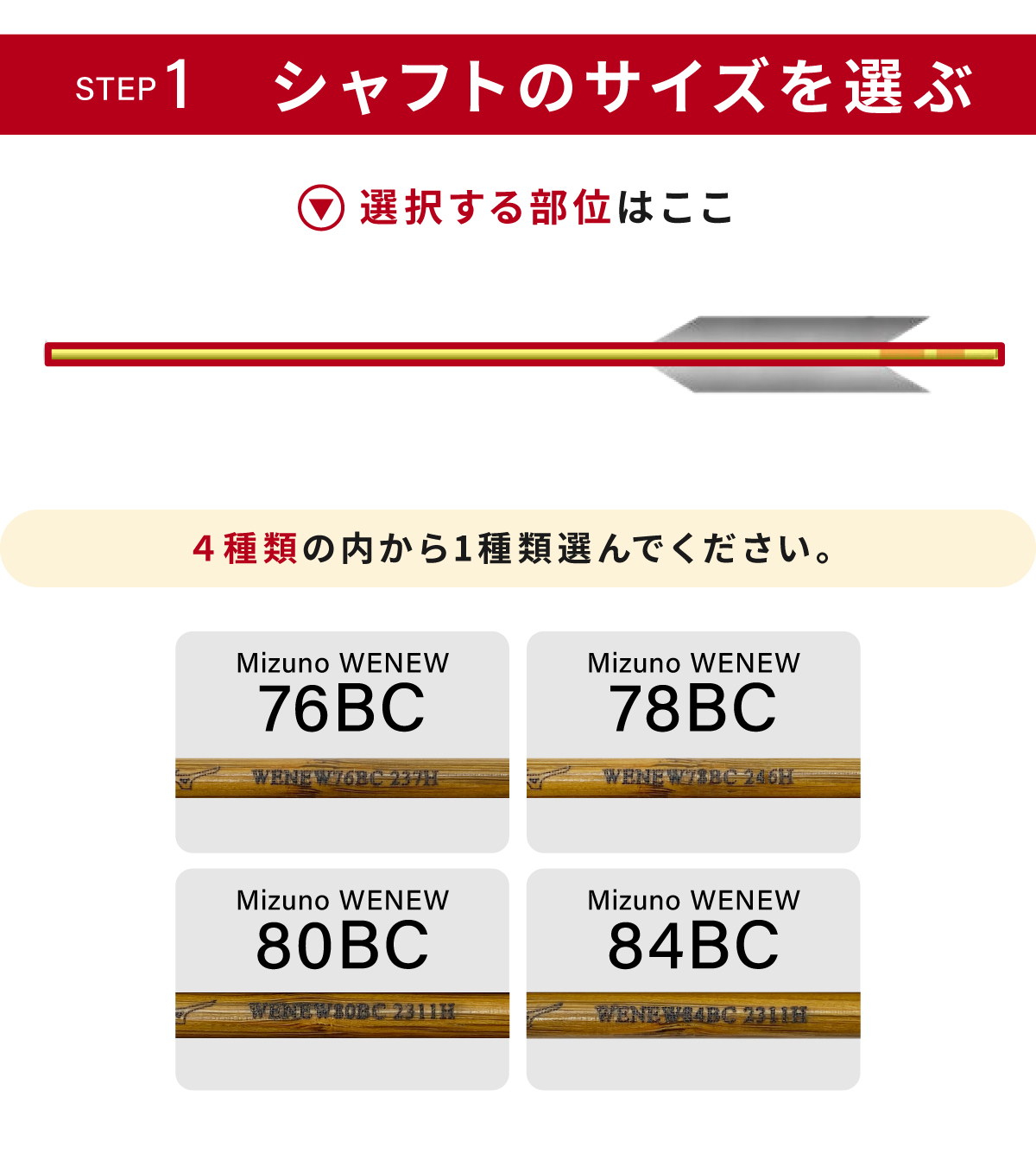 フルオーダー製作矢 Mizuno WENEW BC 黒風切 染抜き 6本組　サイズ(76BC/78BC/80BC/84BC) 羽根(30種) 和紙巻き、矧ぎ糸 送料無料【O-285】弓道 矢 | MIZUNO | 02