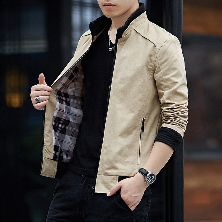 メンズジャケット 19新作 メンズ アウター メンズファション 格好いい ジップアップ 春服 スタンドカラージャケット アウター 4色 M 4xl Spksw0146 Sami 通販 Yahoo ショッピング