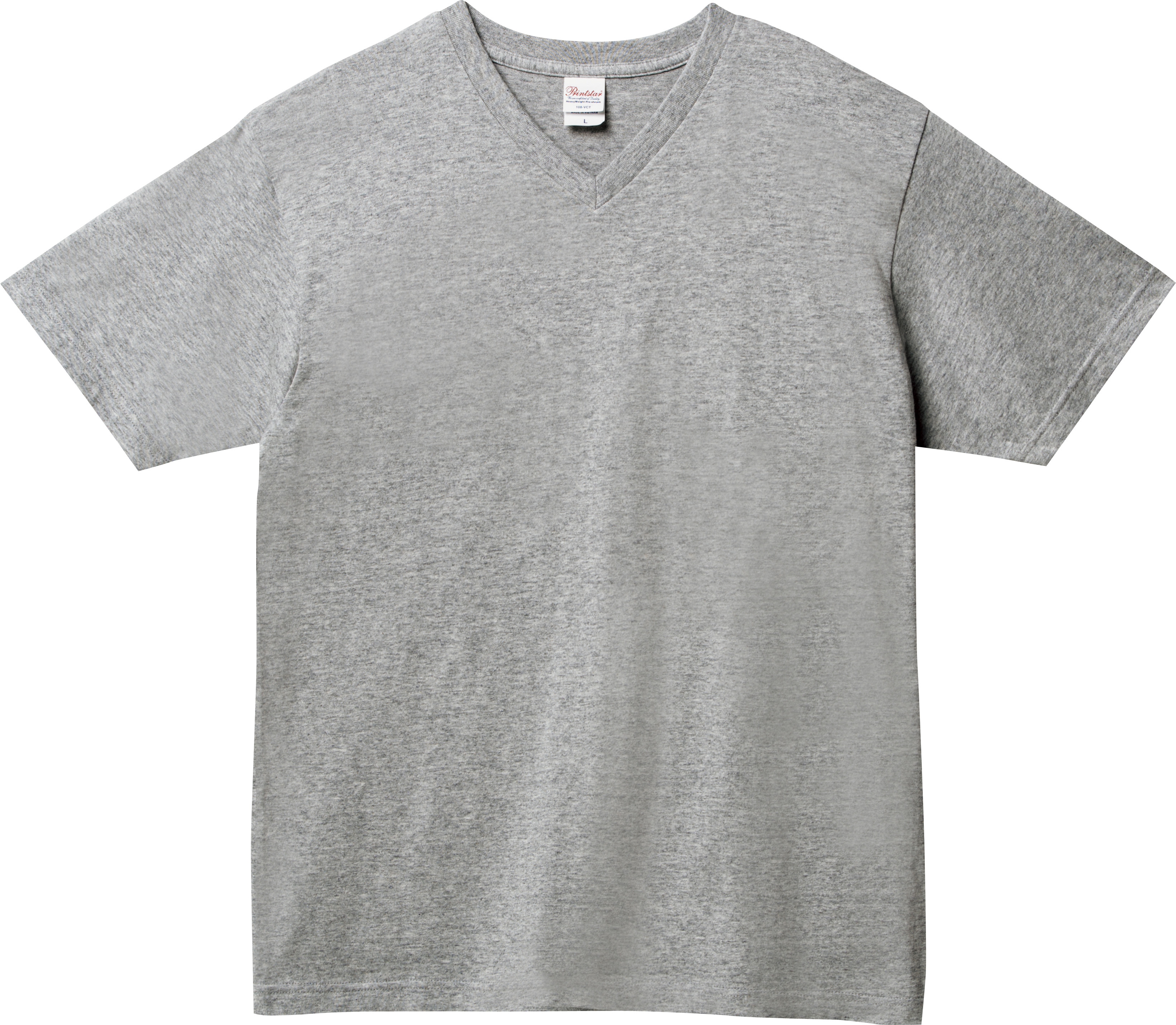 Tシャツ メンズ 半袖 Vネック 綿100% オリジナルTシャツ プリント 5.6オンス プリントスター Printstar 00108 | Printstar | 01