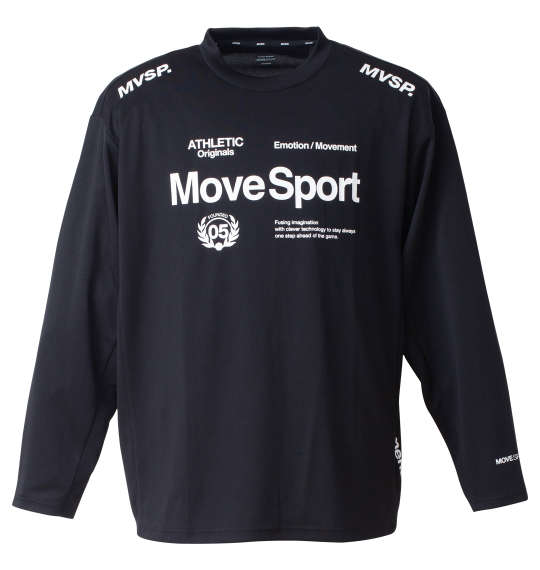 大きいサイズ ドライメッシュオーセンティックロゴ長袖Tシャツ MOVESPORT ムーブスポーツ メ...