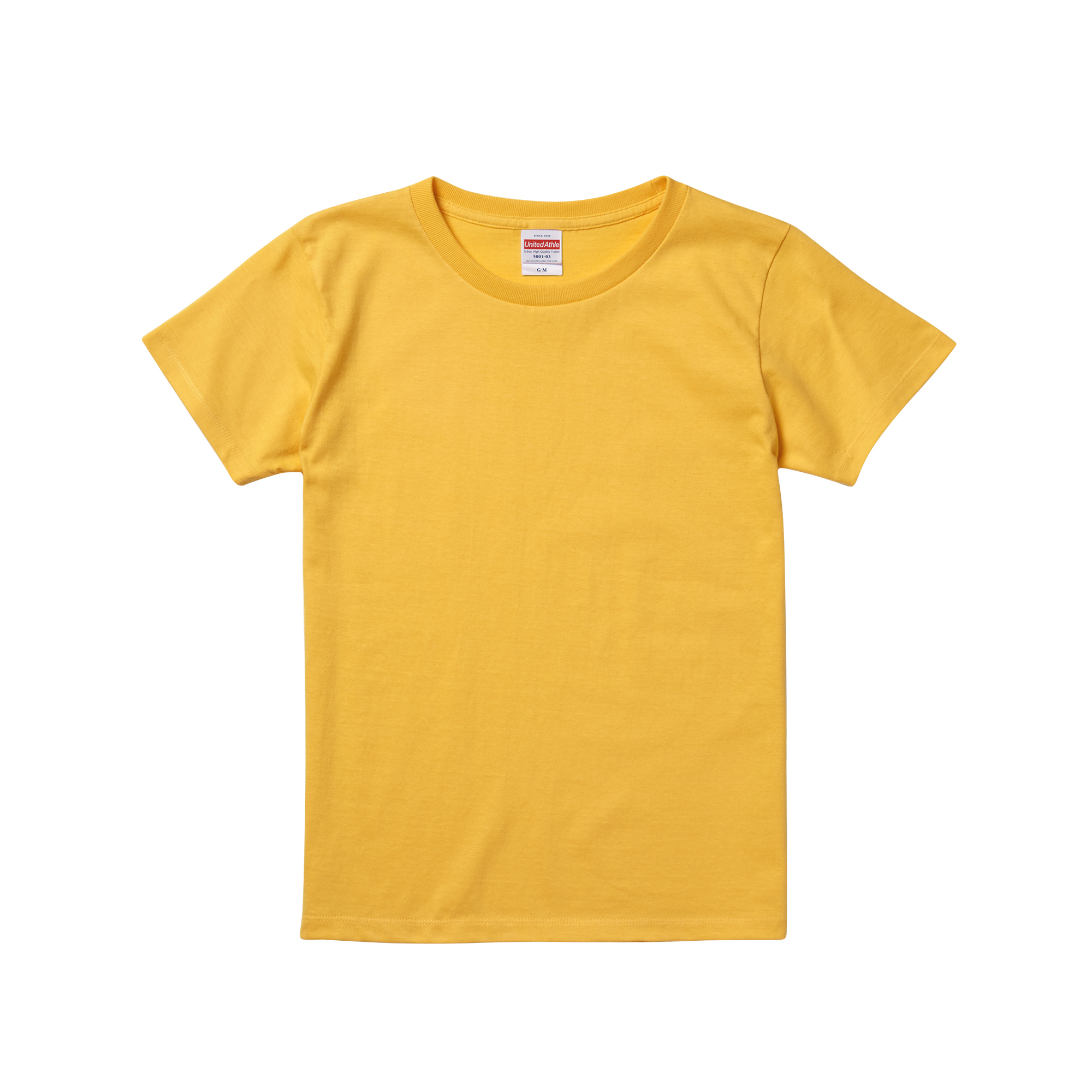 Tシャツ レディース 半袖 綿100% 名入れ ネーム刺繍 カジュアル 5.6オンス United Athle ユナイテッドアスレ 500103 | United Athle | 01