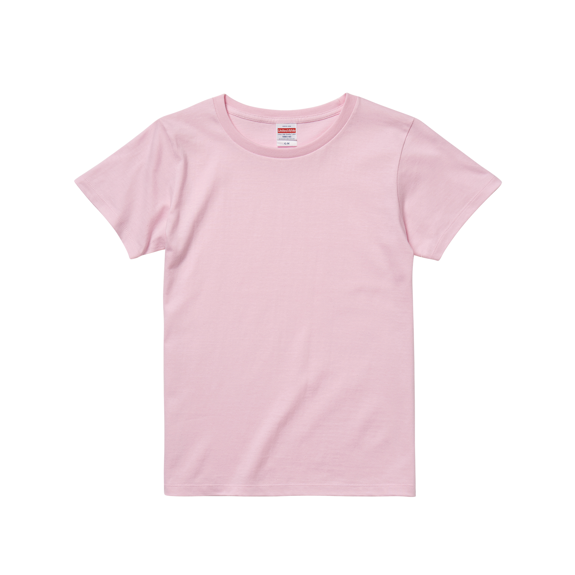 Tシャツ レディース 半袖 綿100% 名入れ ネーム刺繍 カジュアル 5.6オンス United Athle ユナイテッドアスレ 500103 | United Athle | 05