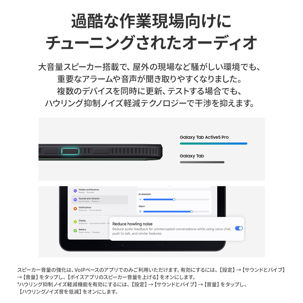 【Samsung公式】Samsung Galaxy Tab Active5 Pro Galaxy AI対応 タブレット 防水防塵 Sペン バッテリー取り外し 10.1インチ Androidの画像