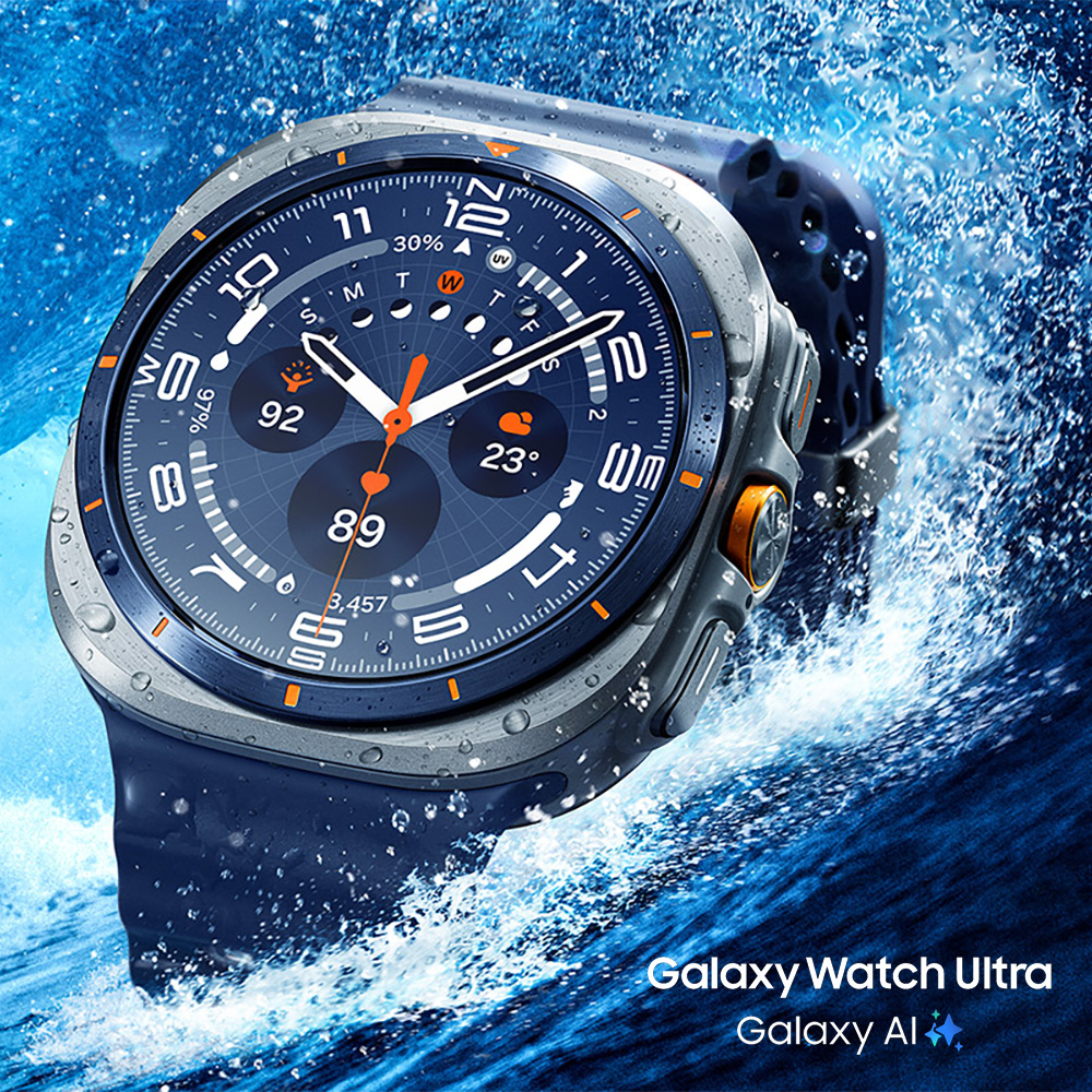 【Samsung公式】Samsung Galaxy Watch Ultra（2025）チタニウム スマートウォッチ 本体 Felica対応 IP68 Bluetooth GPS搭載 通話機能の画像