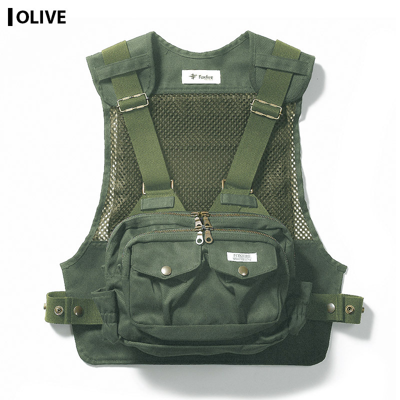 フォックスファイヤー FoxFire フィッシング ベスト サンシェードキャップ セット 釣り ウェア アウトドア cf11od-rk26y07209 FOX Fire フォックスファイヤー フィッシングベスト アウトドア