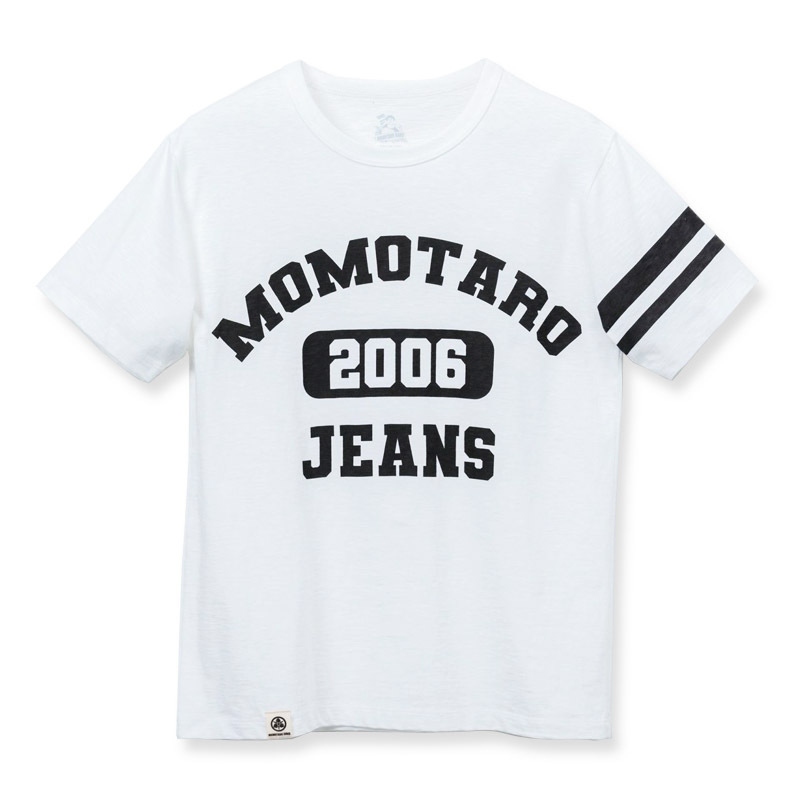 桃太郎ジーンズ GTBカレッジプリントTシャツ 07-109 :momo-07-109:サムライクラフト ヤフーショップ - 通販 -  Yahoo!ショッピング