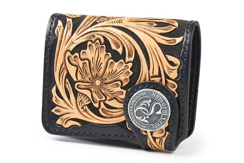 ハーフウォレット N-2 シェリダンスタイルカービング 黒染め