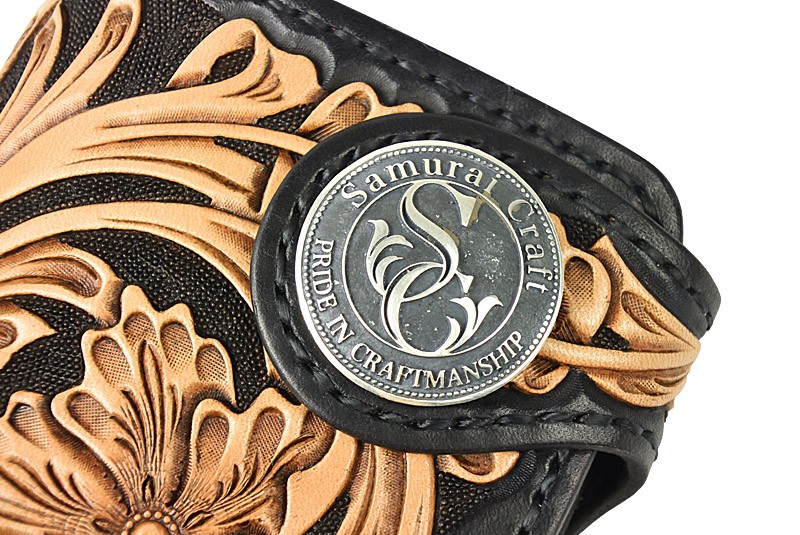 ハーフウォレット N-2 シェリダンスタイルカービング 黒染め