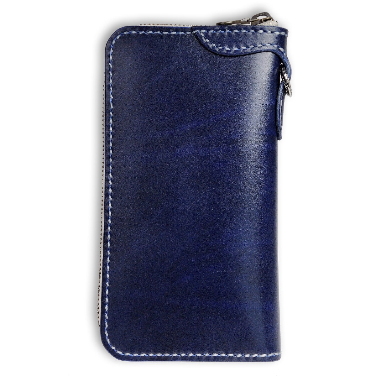 ラウンドファスナーType1 mini ルガト紺、オイルレザー type1/ルガト