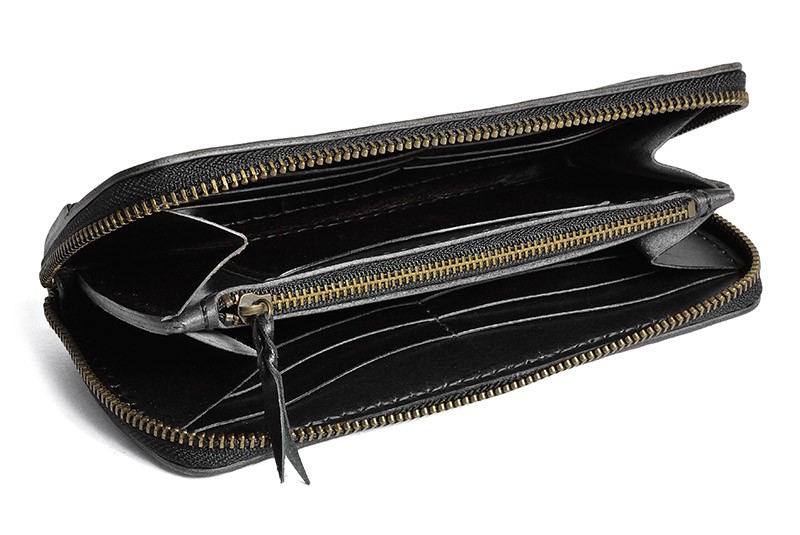 ラウンドファスナーロングウォレット タイプ2 サドルレザー オイル