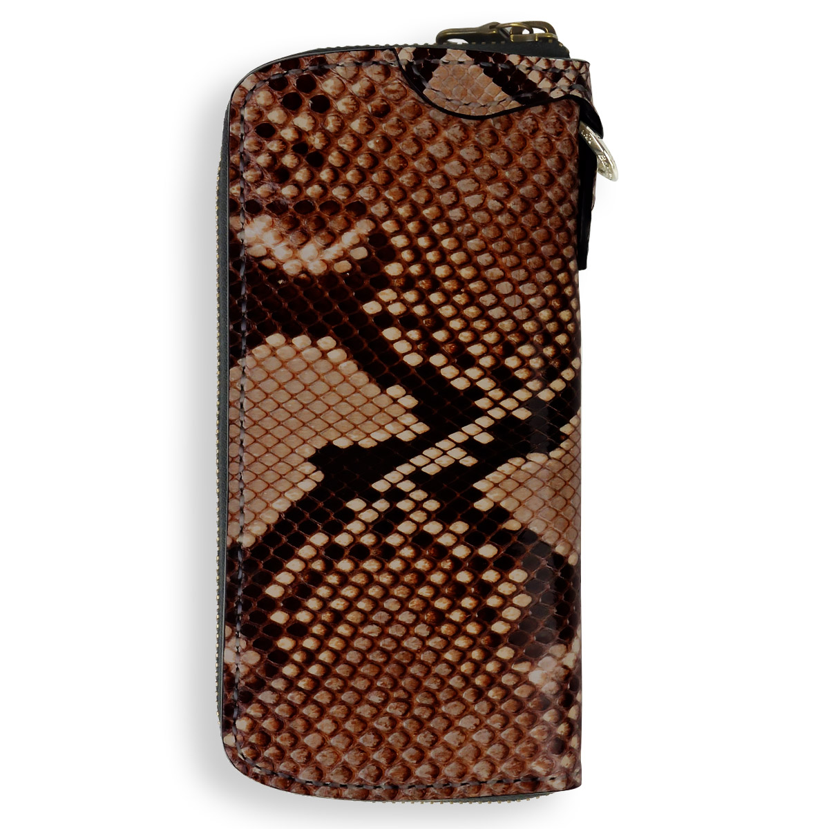 ラウンドファスナーロングウォレット タイプ2 ダイヤモンドパイソン