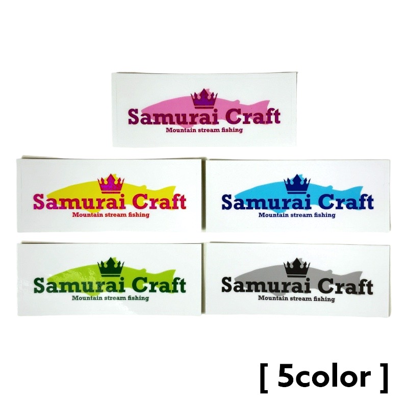 ロゴステッカー Samurai Craft Mountain Stream Fishing｜samuraicraft