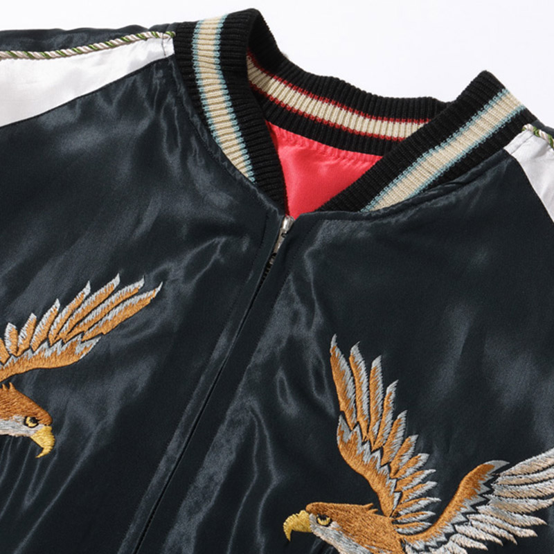 テーラー東洋 スーベニアジャケット スカジャン Lot No. TT15173-119 / Early 1950s Style Acetate Souvenir Jacket “EAGLE” × “BLACK DRAGON”｜samuraicraft｜06