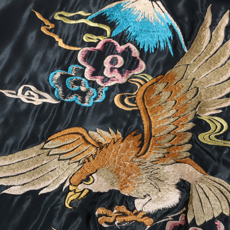テーラー東洋 スーベニアジャケット スカジャン Lot No. TT15173-119 / Early 1950s Style Acetate Souvenir Jacket “EAGLE” × “BLACK DRAGON”｜samuraicraft｜10