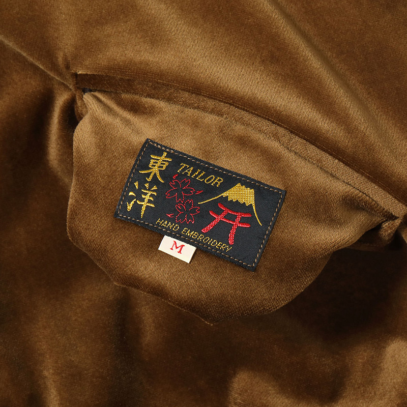 別珍　テーラー東洋　黒　ドラゴン　キルティング　鷹　スカジャン　XXL テーラー東洋（TAILOR 東洋）キルティング スカジャン EAGLE