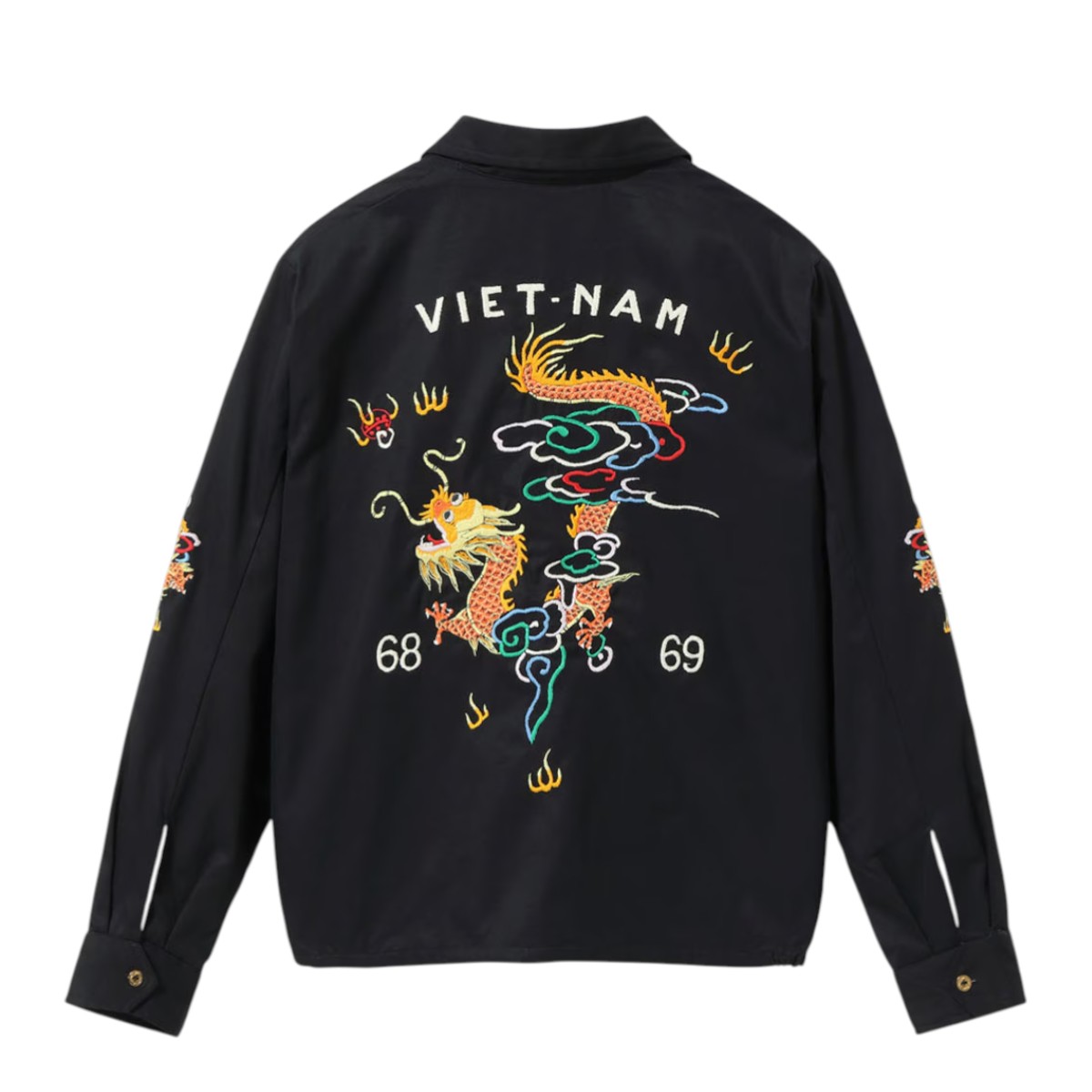 テーラー東洋 ベトジャン  TT15879 / Late 1960s Style Cotton Vietnam Jacket DRAGON ドラゴン 龍 刺繍の画像