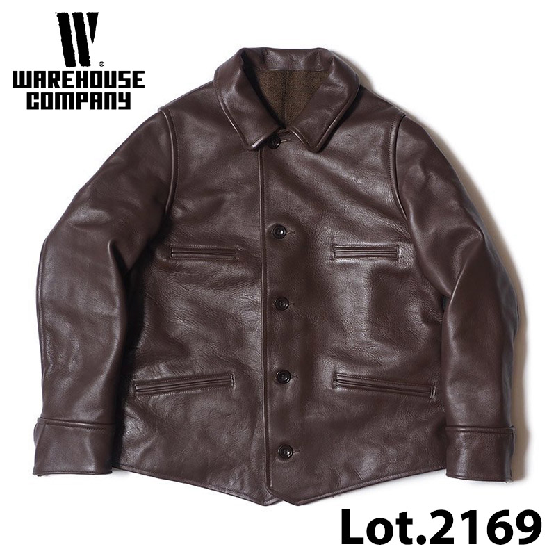 【名作】WAREHOUSE Lot.2169 サイズ40ウエアハウス WAREHOUSE ウエアハウス Lot 2169 SHORT TYPE LEATHER CAR COAT